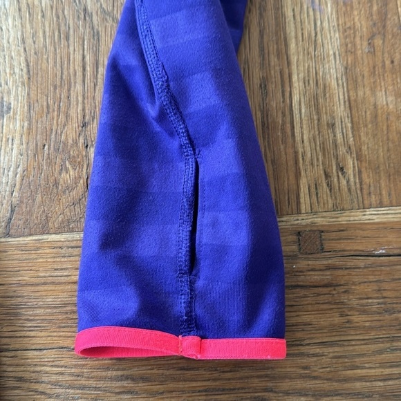 NIKE PRO DRI-FIT Purple and Neon Pink Pullover with Quarter Zip Sz Small - Picture 6 of 8